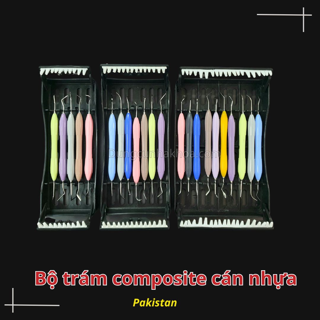 Bộ dụng cụ trám composite cán nhựa 5 chi tiết, 7 chi tiết, 10 chi tiết