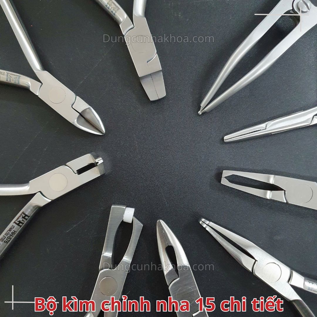 Bộ kìm chỉnh nha 15 chi tiết Parkistan