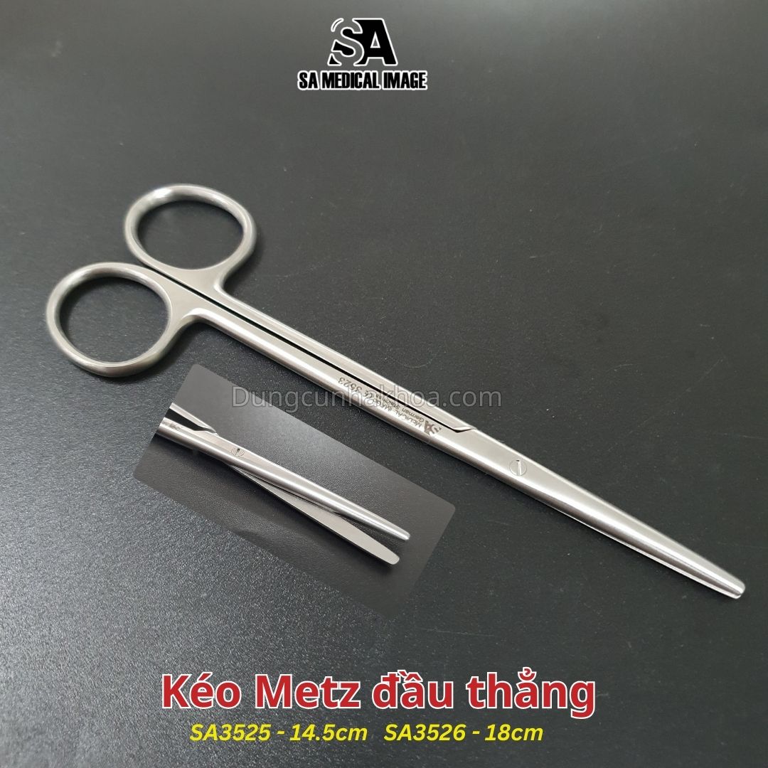 Kéo Metzenbaum (Kéo Metz) 14,5cm 18cm đầu thẳng hoặc cong
