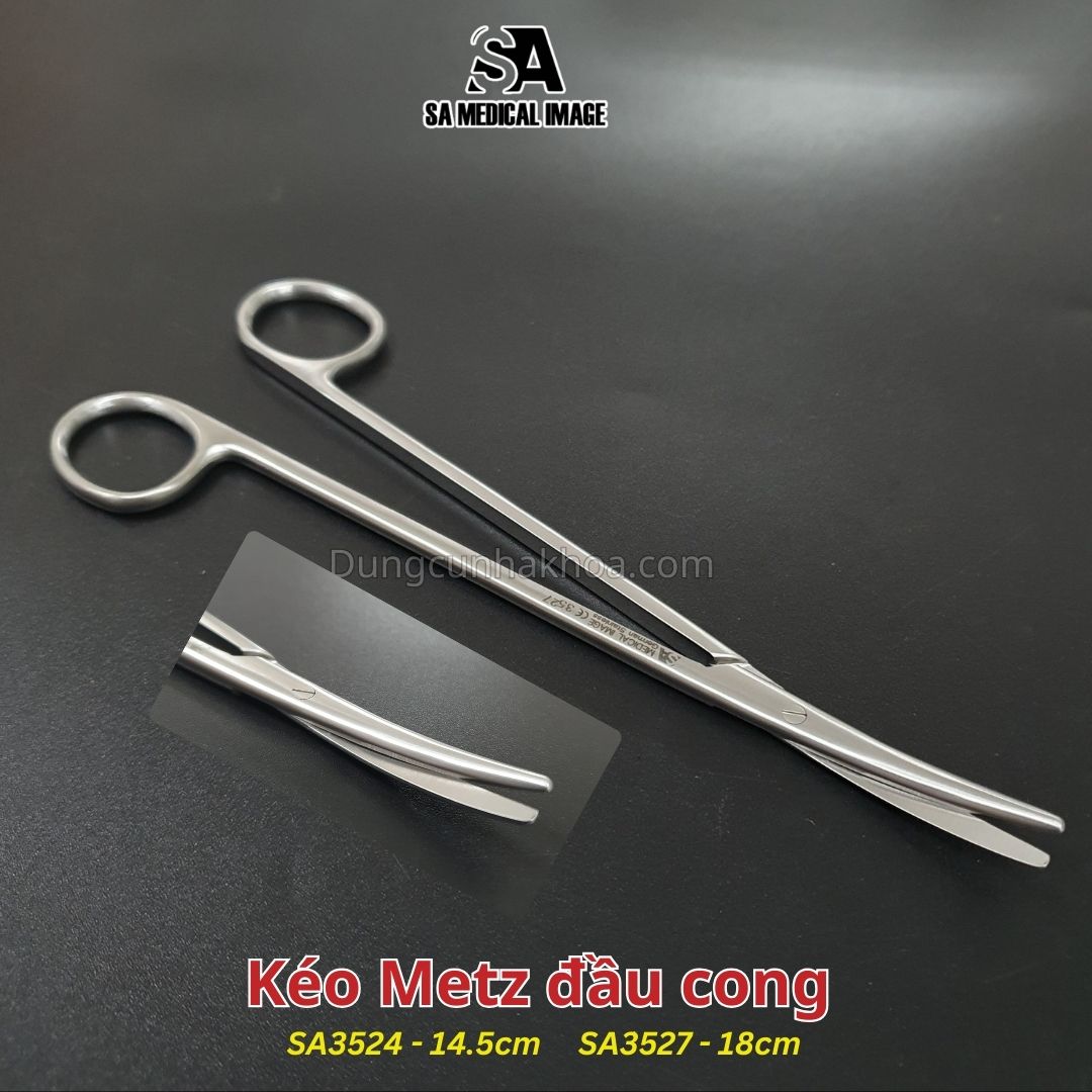 Kéo Metzenbaum (Kéo Metz) 14,5cm 18cm đầu thẳng hoặc cong