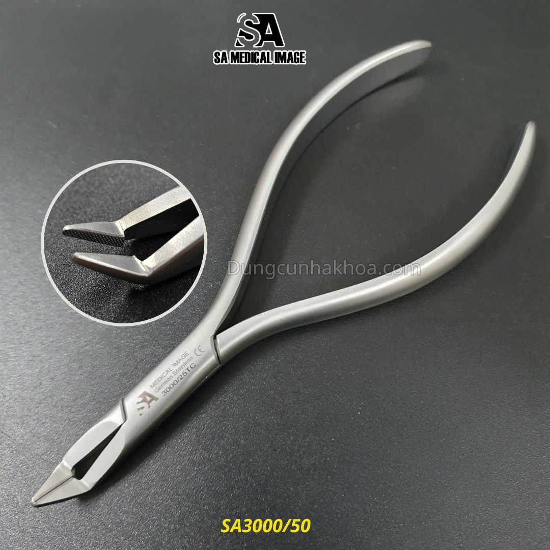 Kìm đưa dây Weingart đầu cong TC