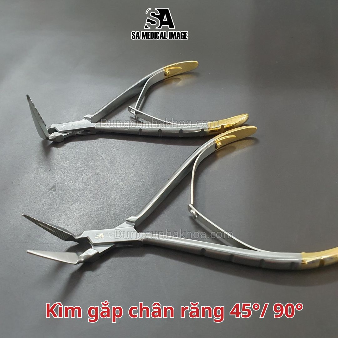 Kìm gắp chân răng 45 độ, 90 độ
