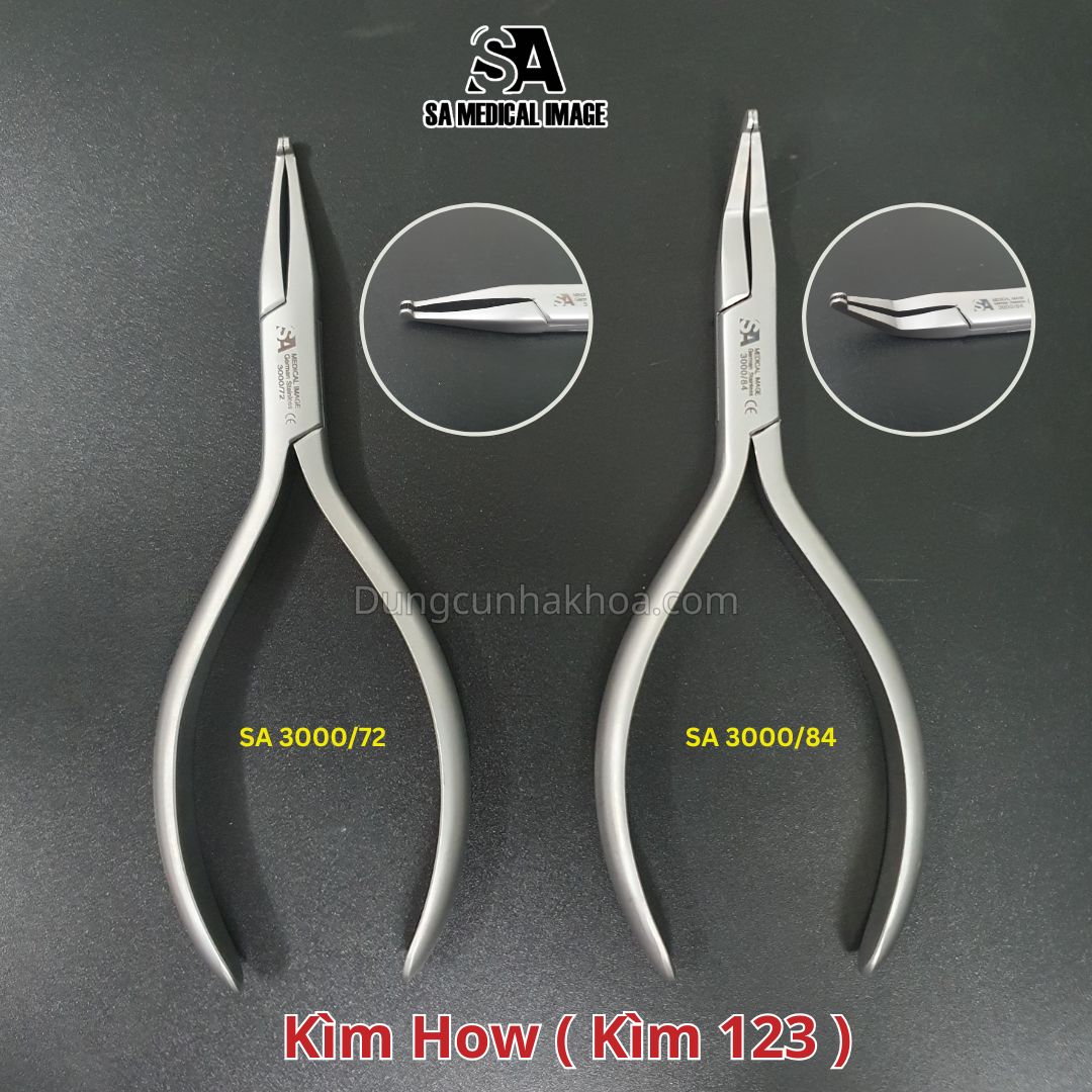 Kìm How ( kìm 123) chỉnh nha đầu thẳng/ đầu cong