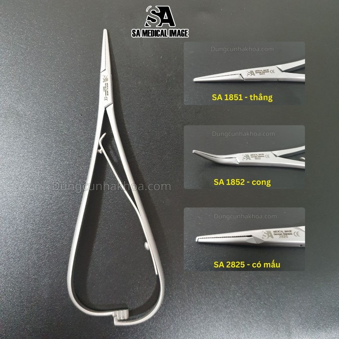 Kìm mathieu Smaha đầu thẳng/ đầu cong/ có mấu SA Medical