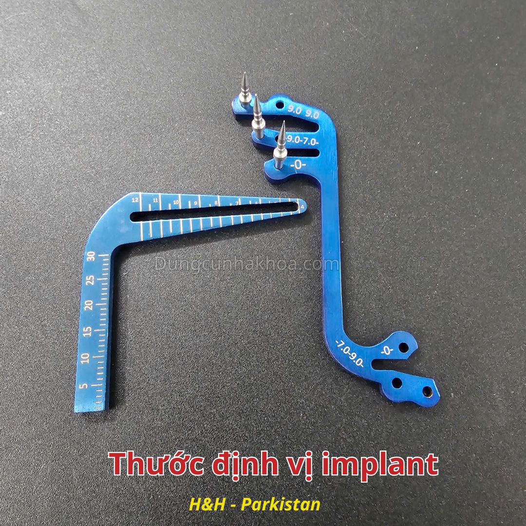 thước định vị implant nha khoa, thước đo implant