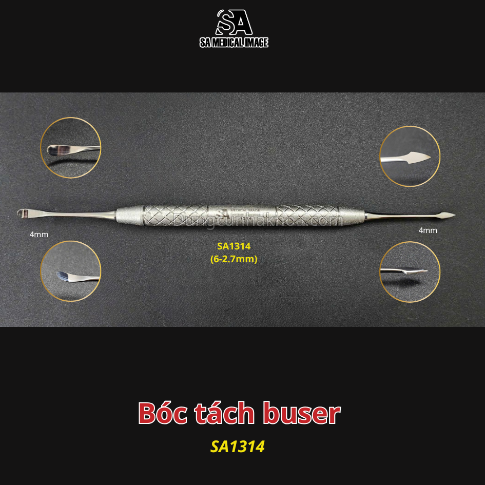 dụng cụ bóc tách lợi, dụng cụ bóc tách buser