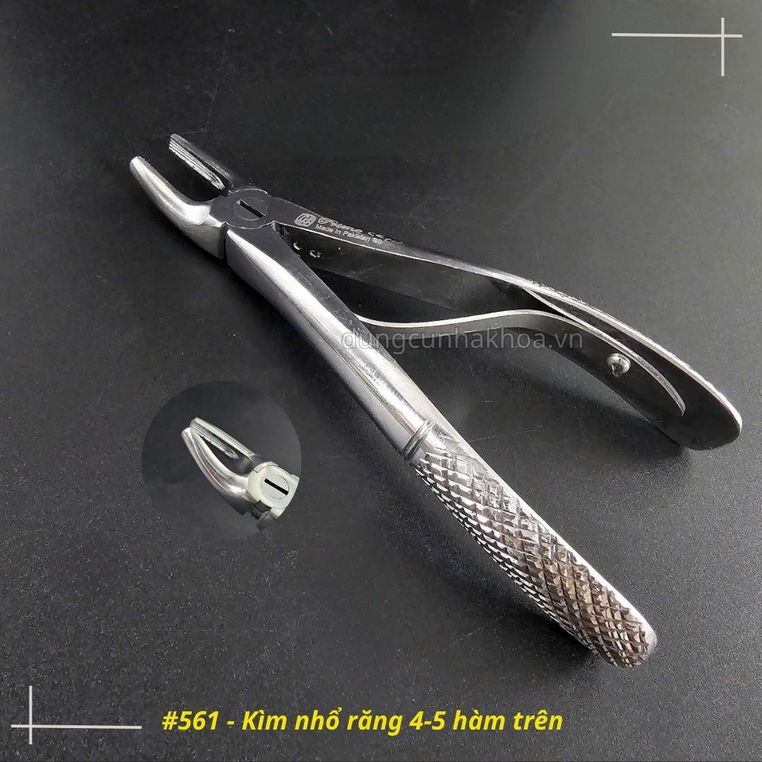 Kìm 561 - Kìm nhổ răng 4 5 hàm trên, kìm nhổ răng sữa
