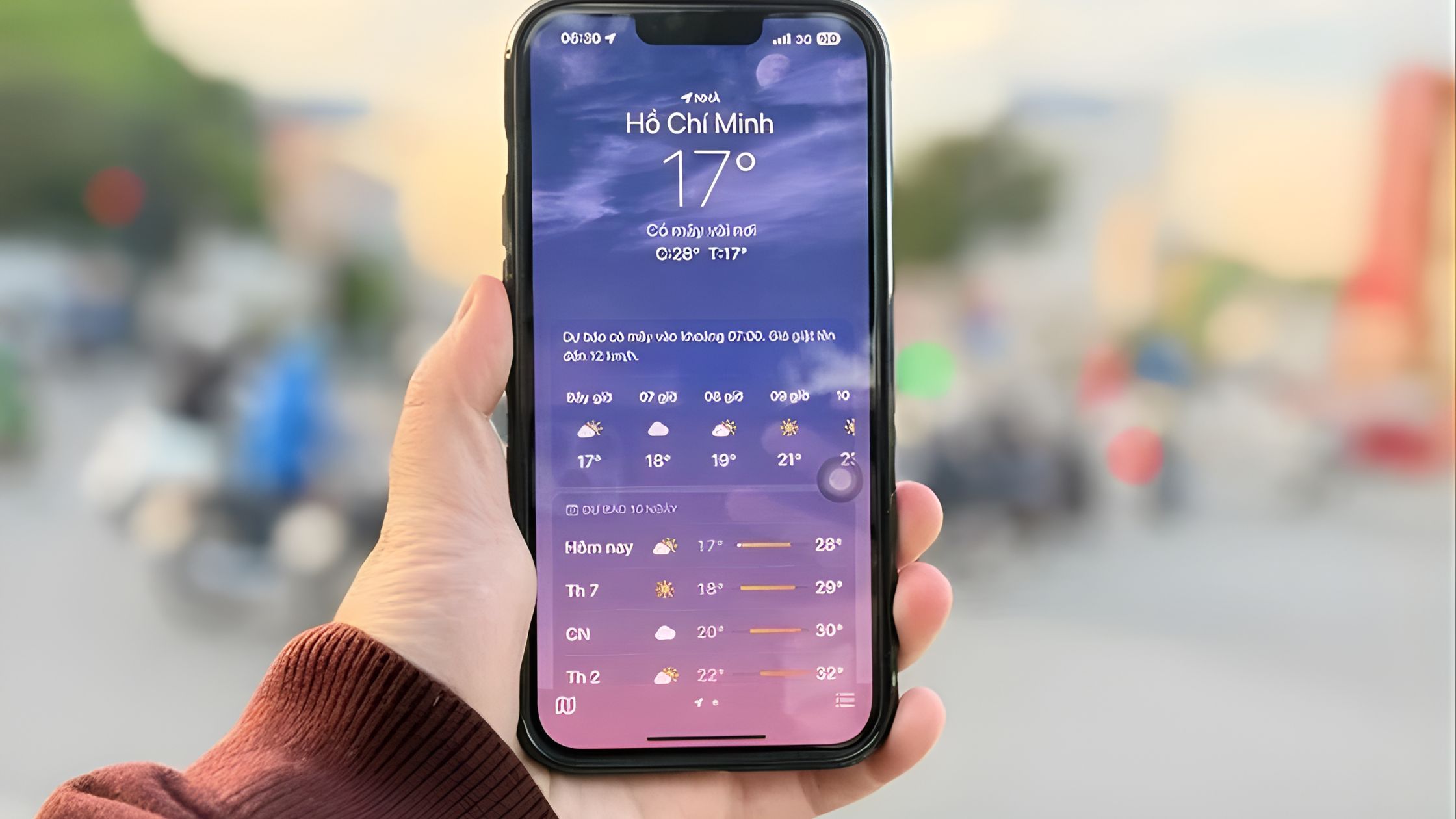 Nhiệt độ tại TP.HCM sáng 9/1 xuống còn 17°C