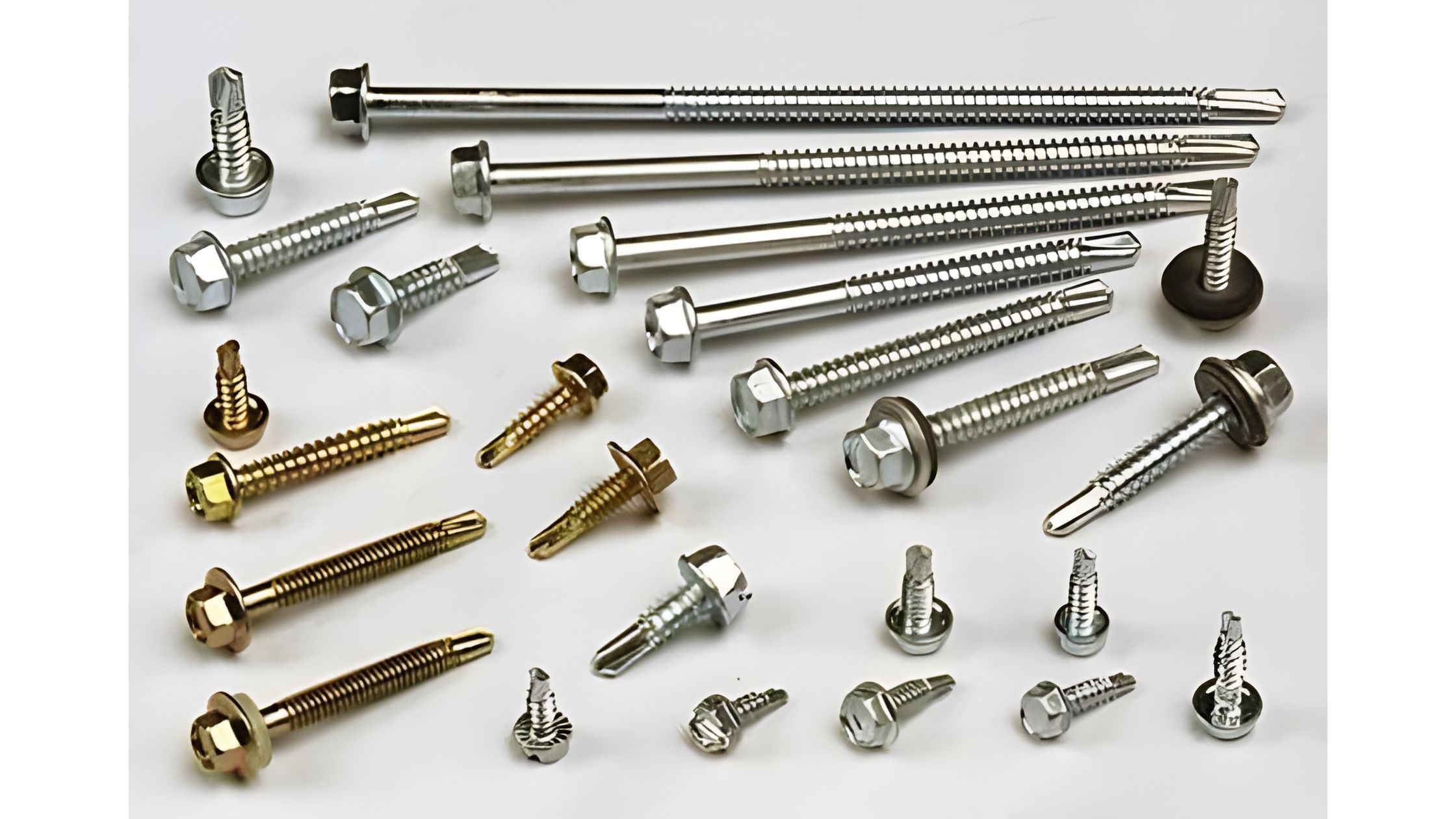 Các loại bu lông, vít khoan, vít gỗ và vít tự ren được trưng bày đầy đủ tại Linh Kiện Quỳnh Diễn – phục vụ mọi nhu cầu từ DIY đến công nghiệp