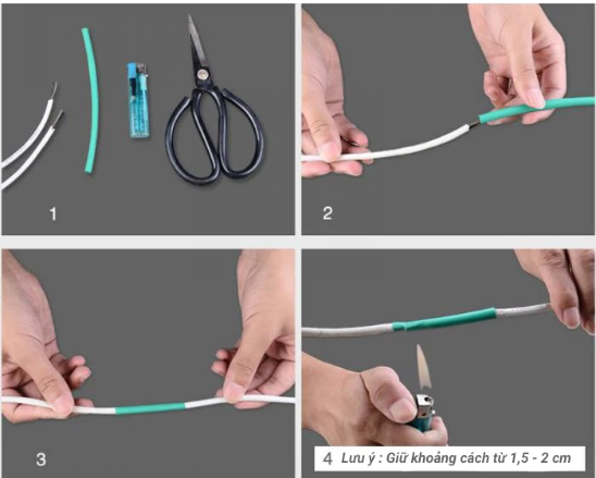 Hướng dẫn dùng ống gen cách điện co nhiệt