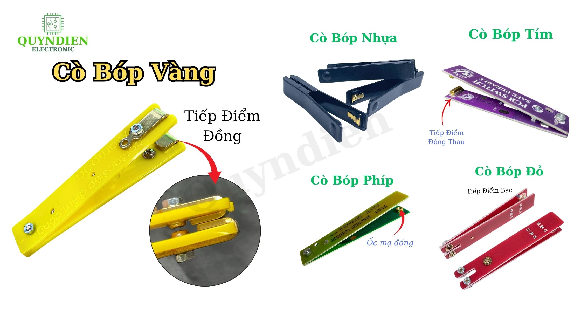 Cò bóp vàng đồng nguyên chất chọn 1 lần, xài bền cả năm.