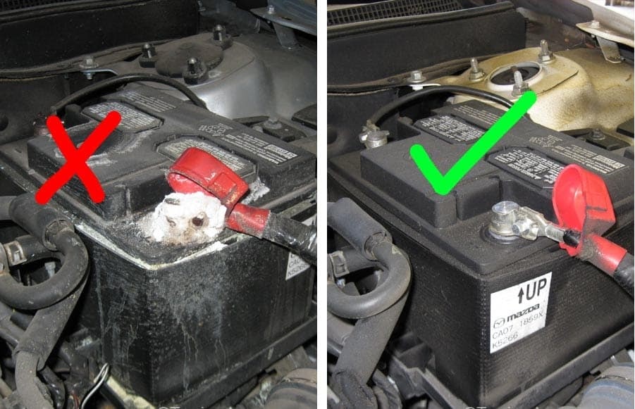 Cọc bình ắc quy bị oxy hóa cần được thay thế ngay