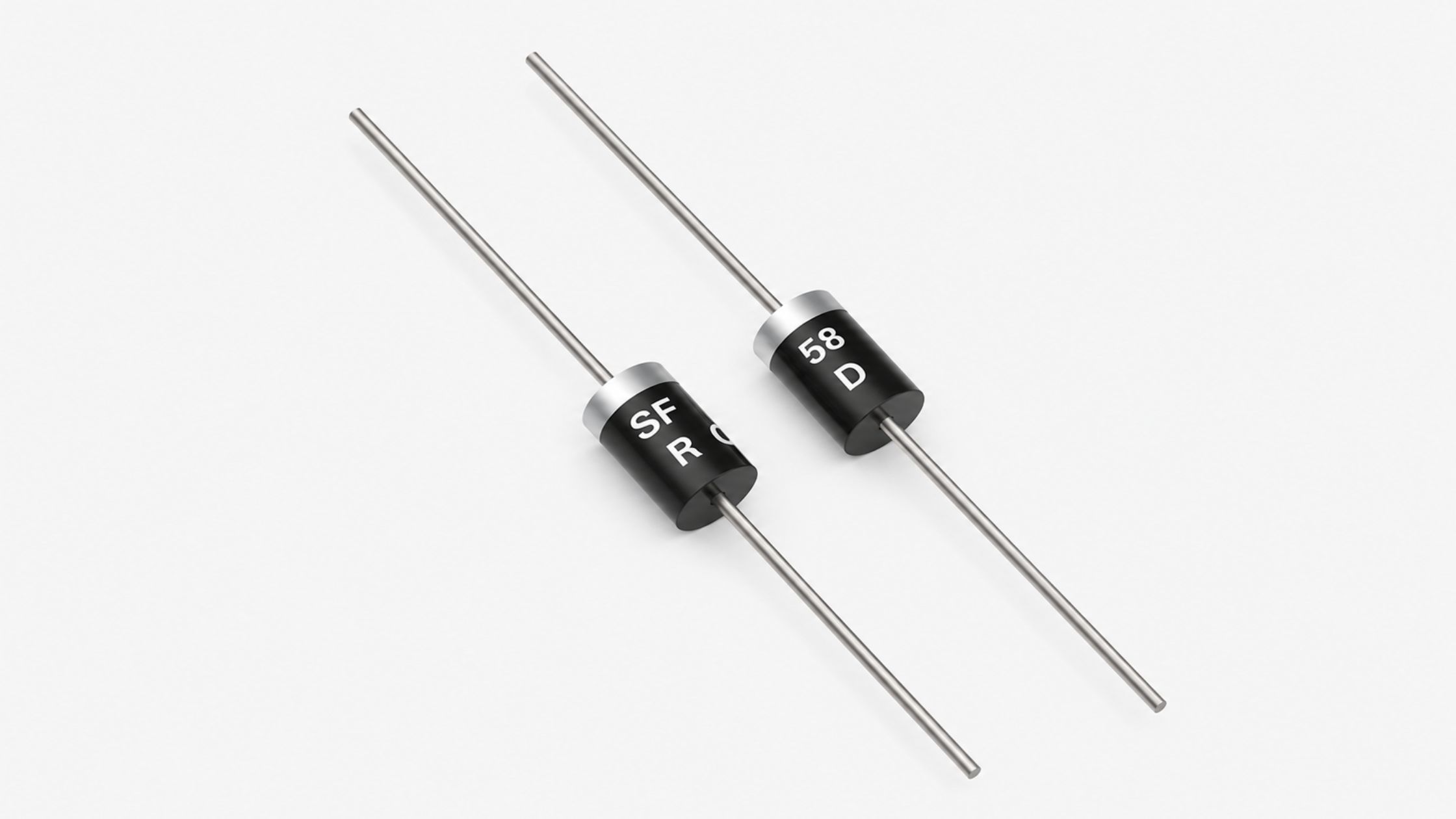 Hình ảnh thực tế dòng diode xung siêu nhanh (Super Fast) mã hiệu dòng SF chân cắm