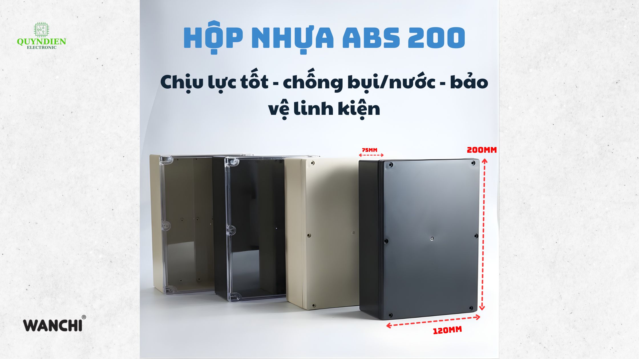 hộp nhựa abs bền chắc