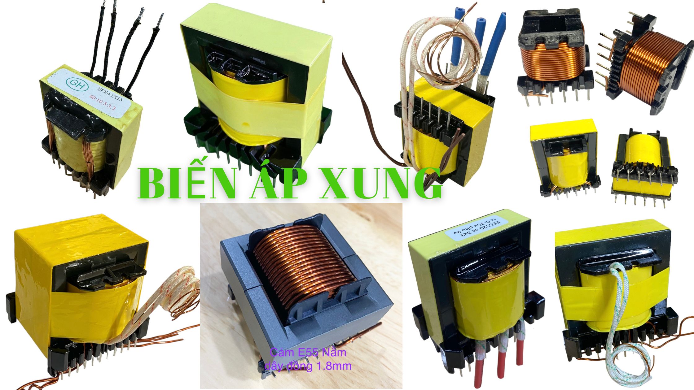 Các loại biến áp xung quấn sẵn