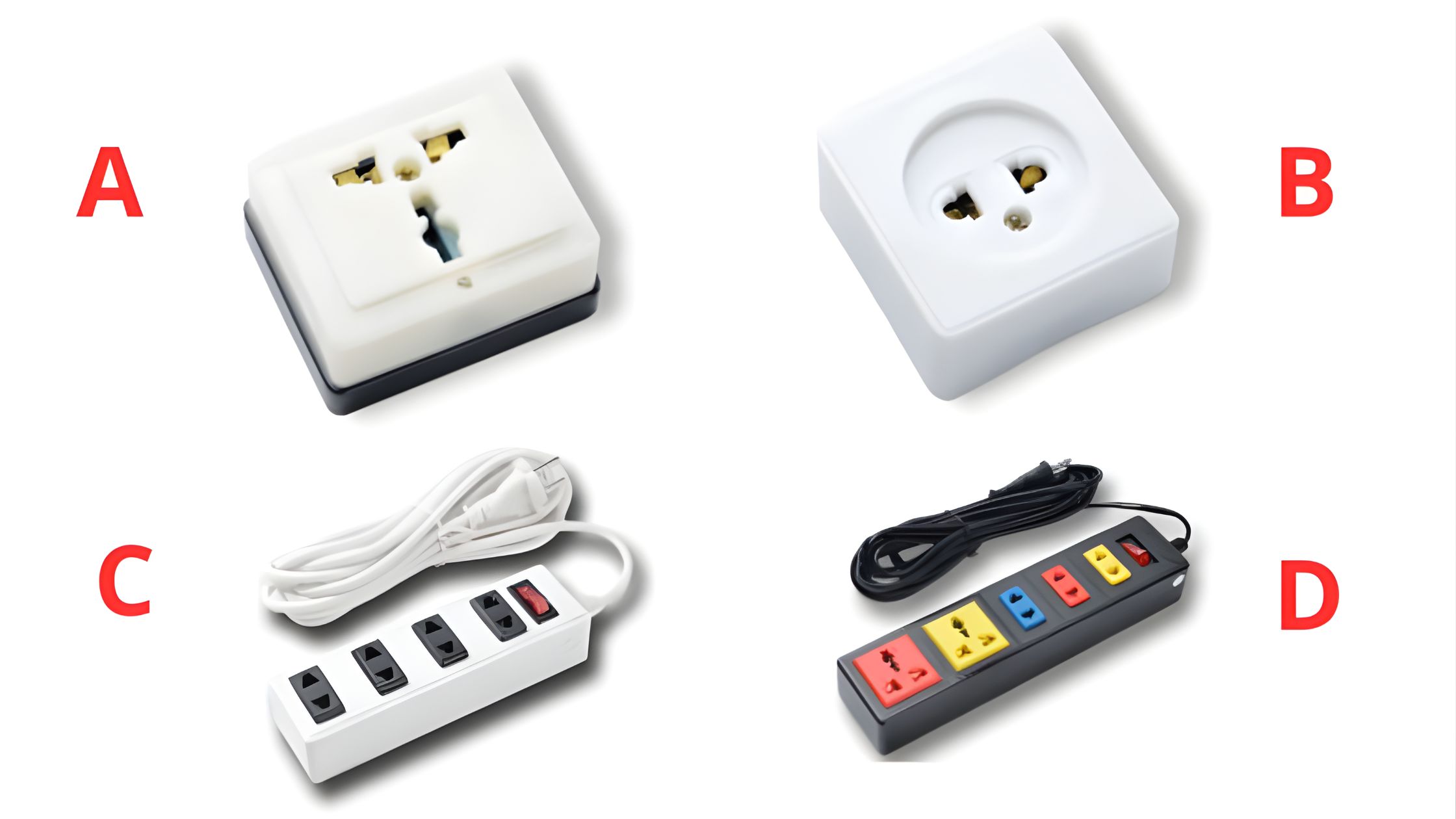 Các loại kiểu ổ cắm điện phổ biến hiện nay