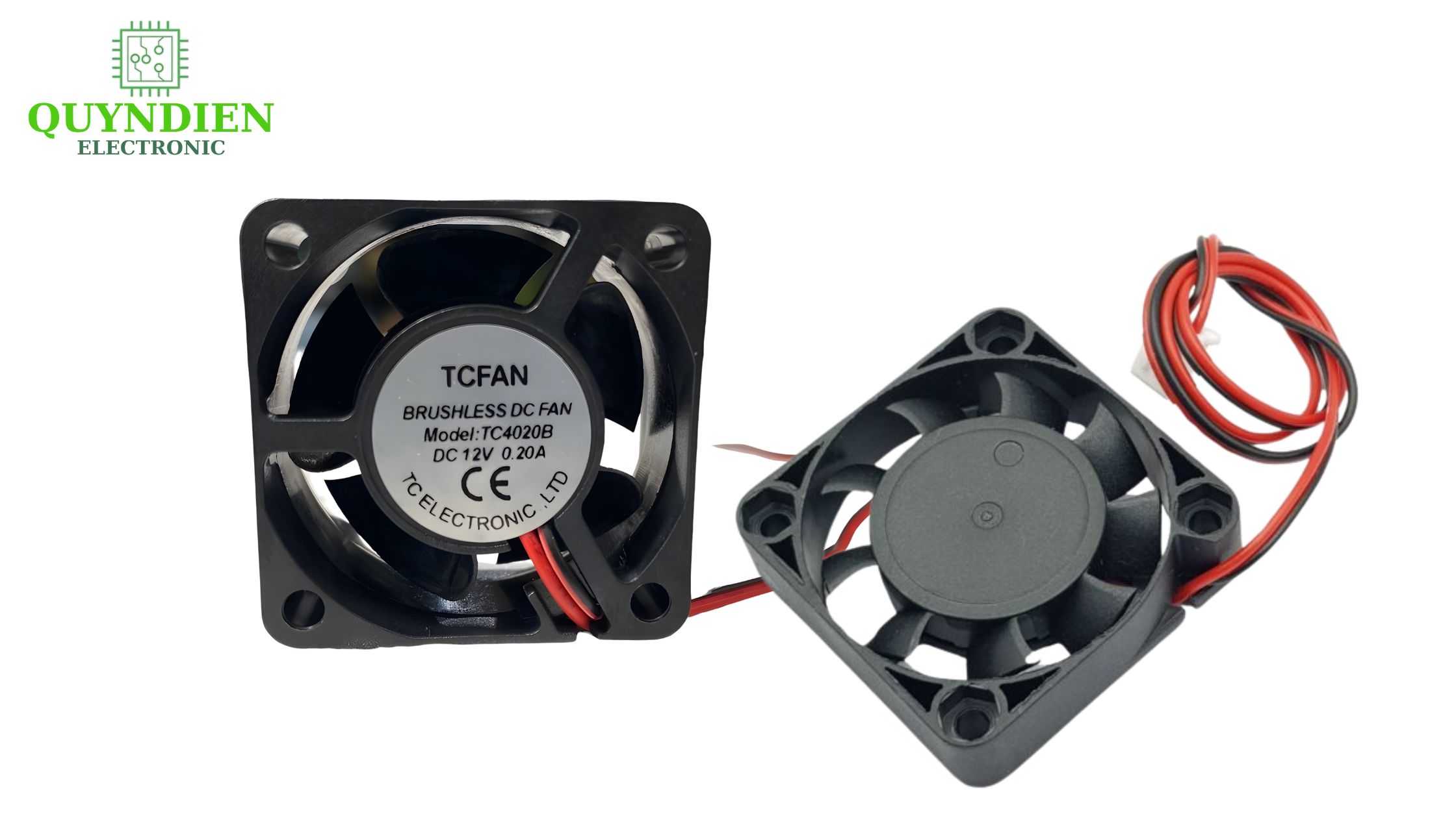 Quạt Tản Nhiệt 12VDC 4x4x2cm 0.20A-0.30A - Linh Kiện Quỳnh Diễn