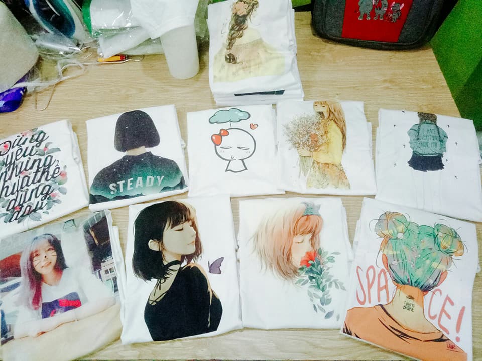 in chuyển nhiệt trên áo thun