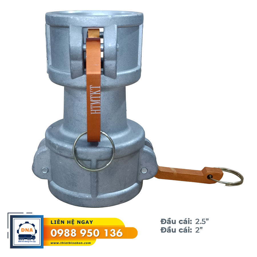 Khớp nối nhôm đầu cái 2.5"- đầu cái 2"
