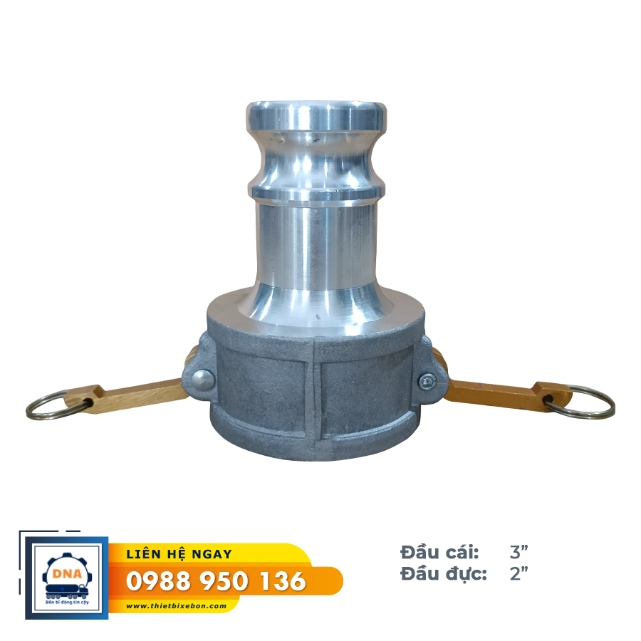 Khớp nối nhôm đầu cái 3"- đầu đực 2"