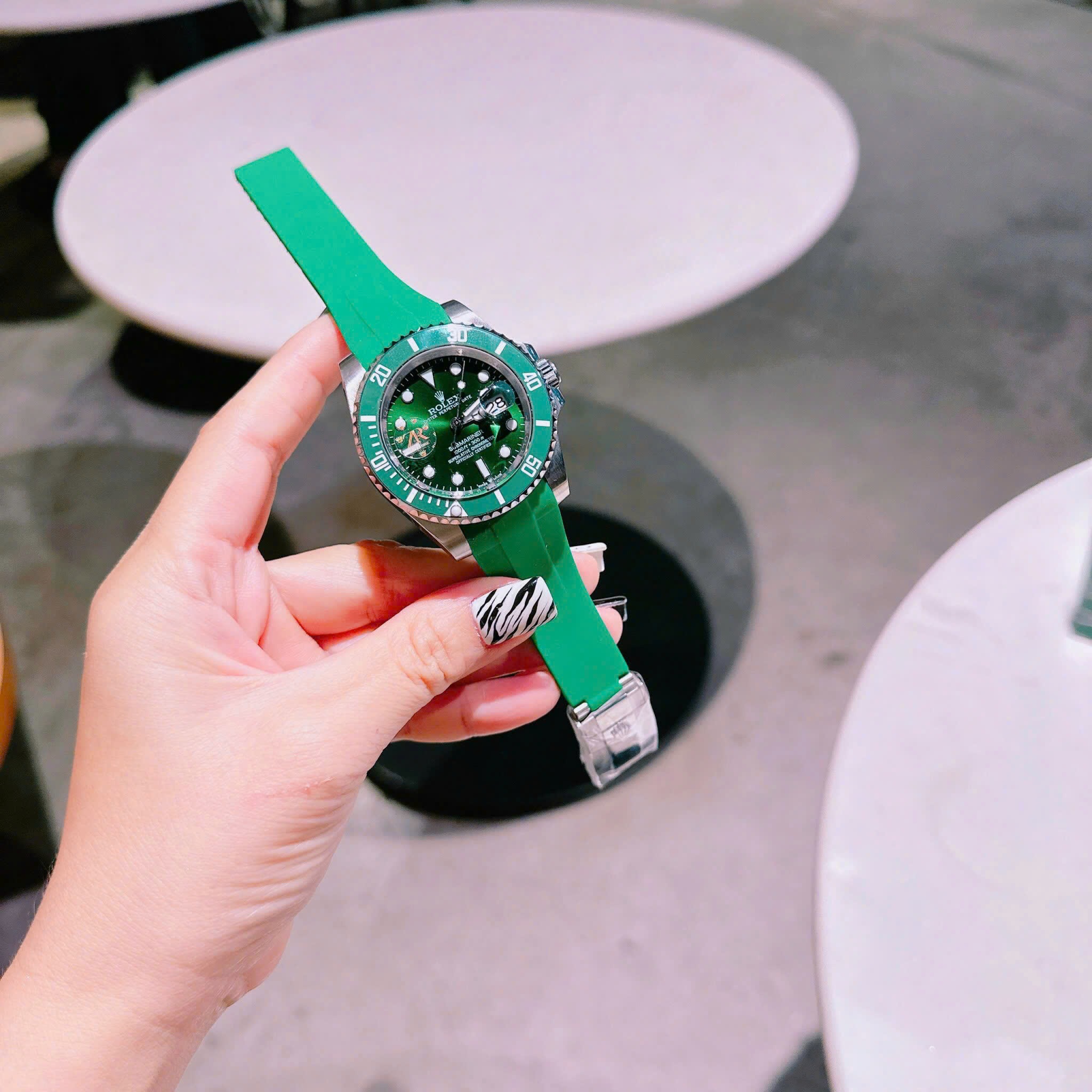 Đồng Hồ Rolex Yacht Master |Nam Giới |Dây Cao Su Xanh Lá |Máy Cơ (Automatic) |Size 41mm |donghogiatot.vn