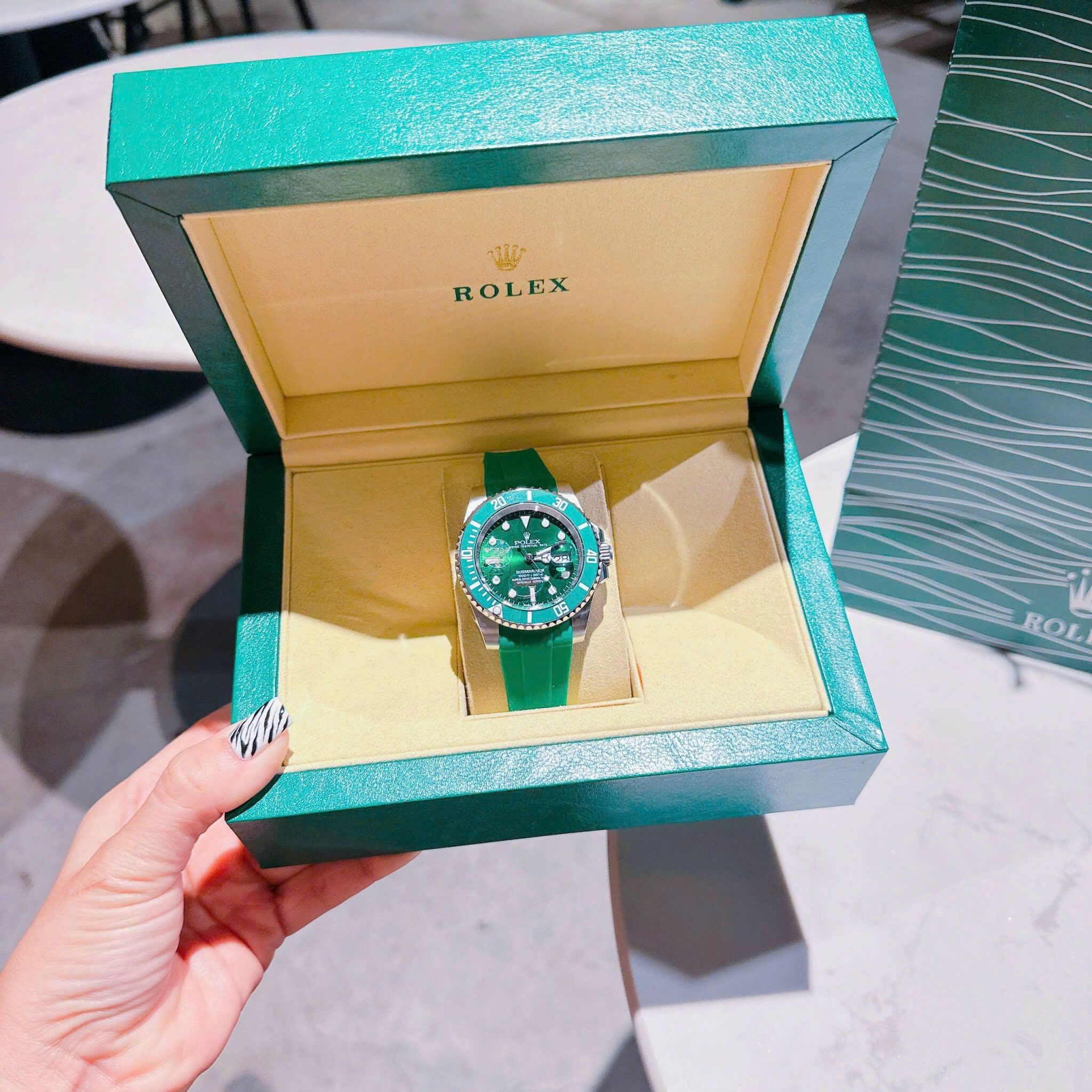 Đồng Hồ Rolex Yacht Master |Nam Giới |Dây Cao Su Xanh Lá |Máy Cơ (Automatic) |Size 41mm |donghogiatot.vn