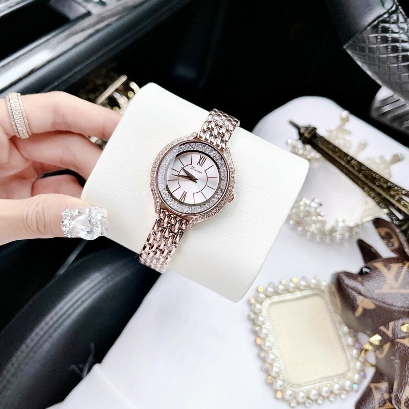 Đồng Hồ Davena Đính Đá Swarovski |Nữ Giới |Dây Kim Loại Rose Gold |Máy Pin (Quartz) |Size 32mm |donghogiatot.vn