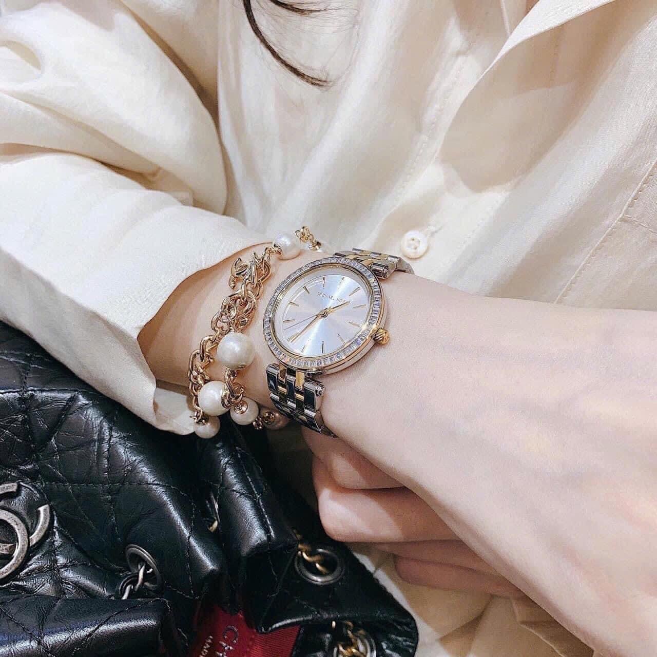 Đồng Hồ Michael Kors Darci |Nữ Giới |Đính Đá |Dây Kim Loại Demi Vàng |Máy Pin (Quartz) |Size 33mm |donghogiatot.vn