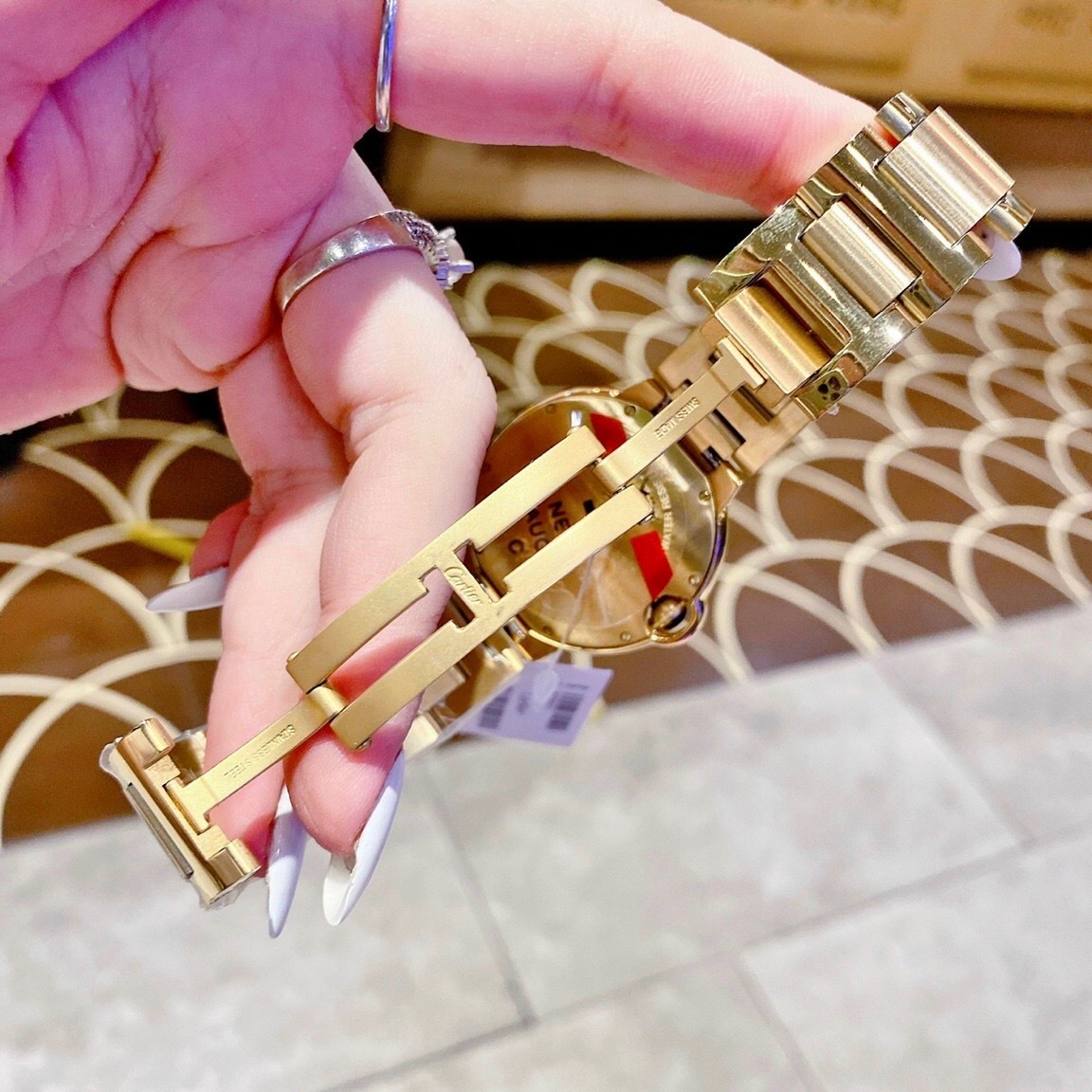 Đồng Hồ Cartier Panther |Nữ Giới |Đính Đá |Dây Kim Loại Vàng Gold |Máy Pin (Quartz) |Size 36mm |donghogiatot.vn