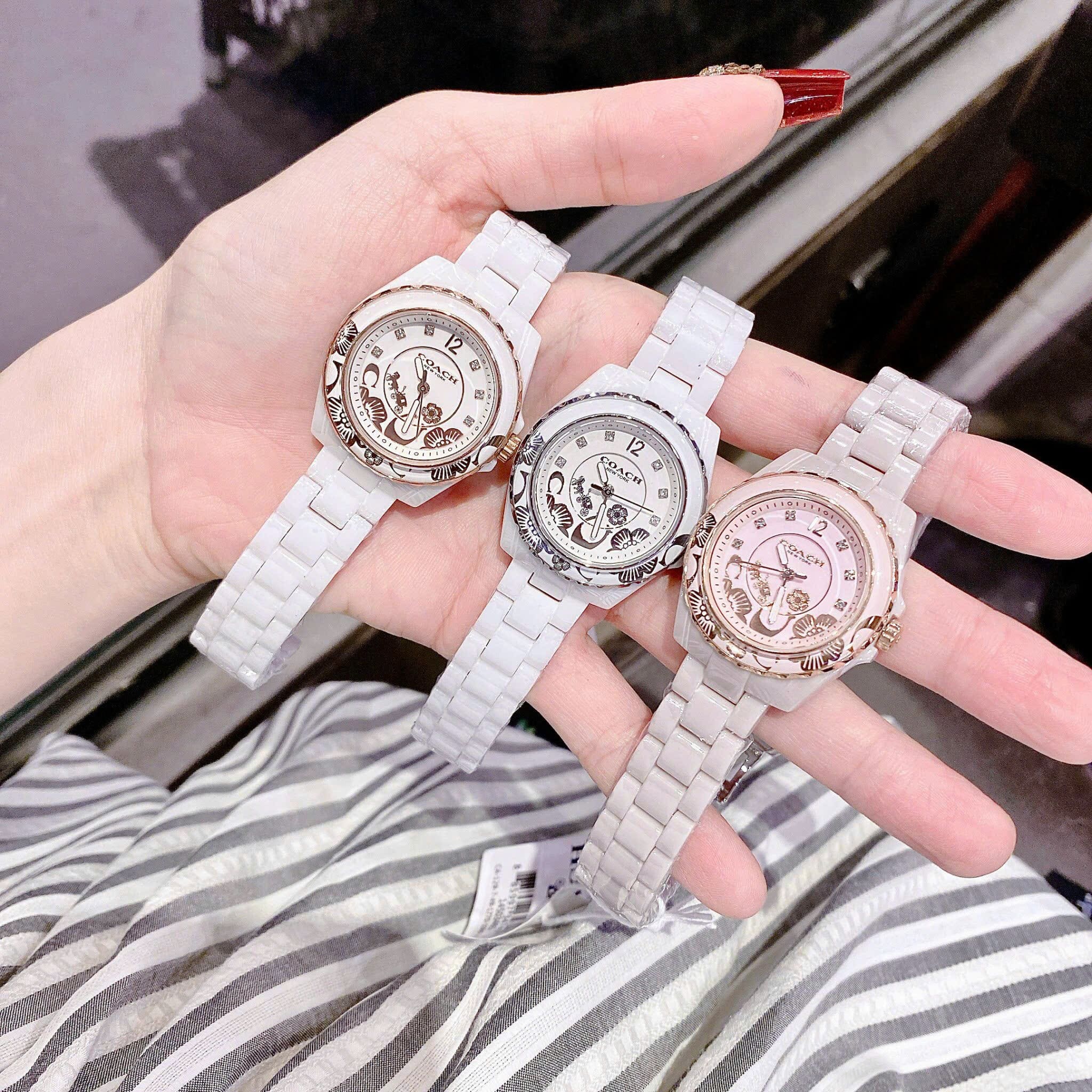 Đồng Hồ Coach Preston Blush |Nữ Giới |Rose Gold |Dây Đá Ceramic Hồng |Máy Pin (Quartz) |Size 32mm |donghogiatot.vn