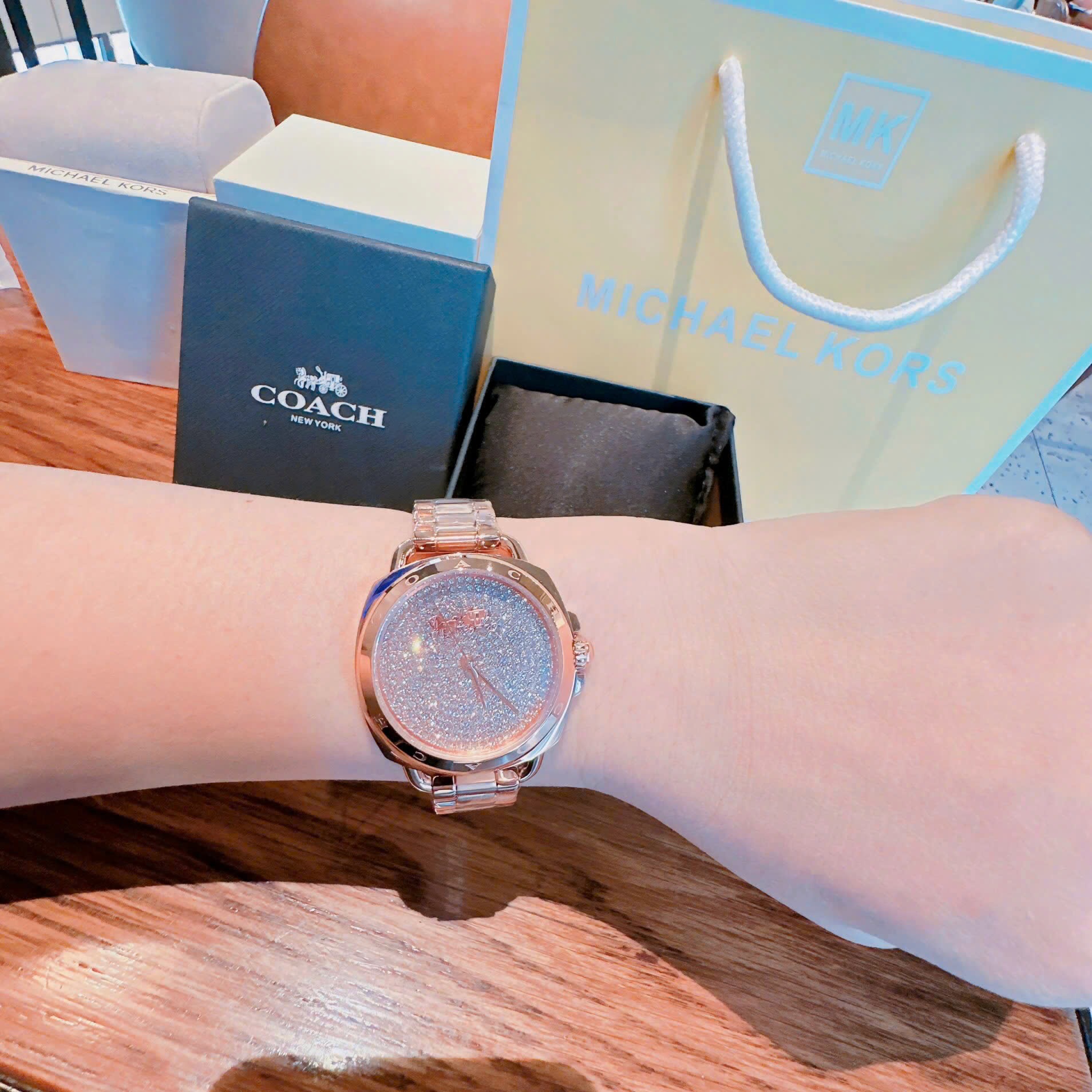 Đồng Hồ Coach Tatum |Nữ Giới |Mặt Full Đá |Dây Kim Loại Rose Gold |Máy Pin (Quartz) |Size 34mm |donghogiatot.vn