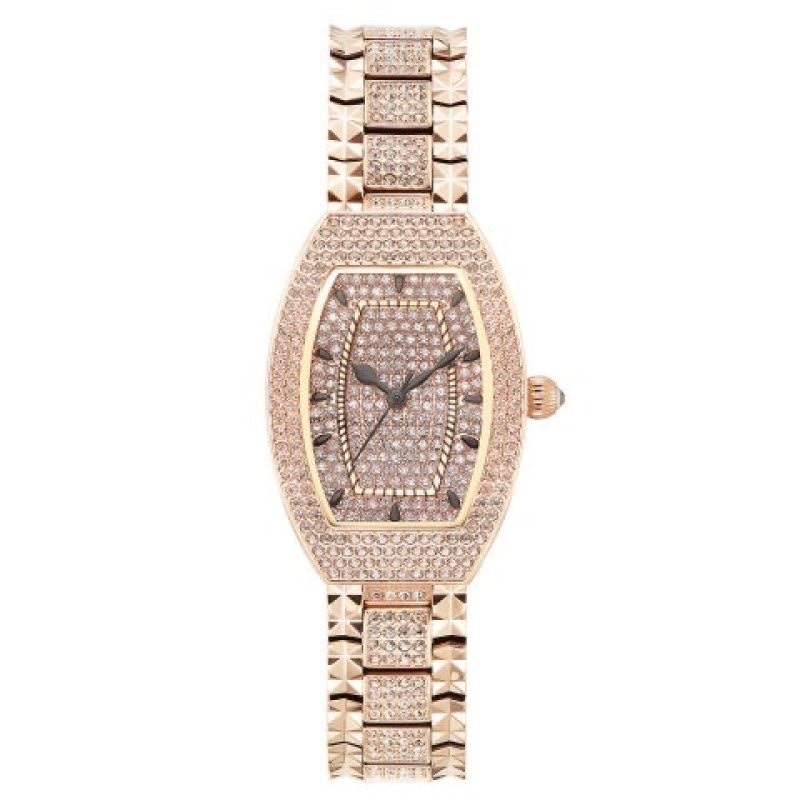 Đồng Hồ Davena Rose Gold |Nữ Giới |Mặt Full Đá |Dây Kim Loại |Máy Pin (Quartz) |Size 26x38mm |Donghogiatot.vn