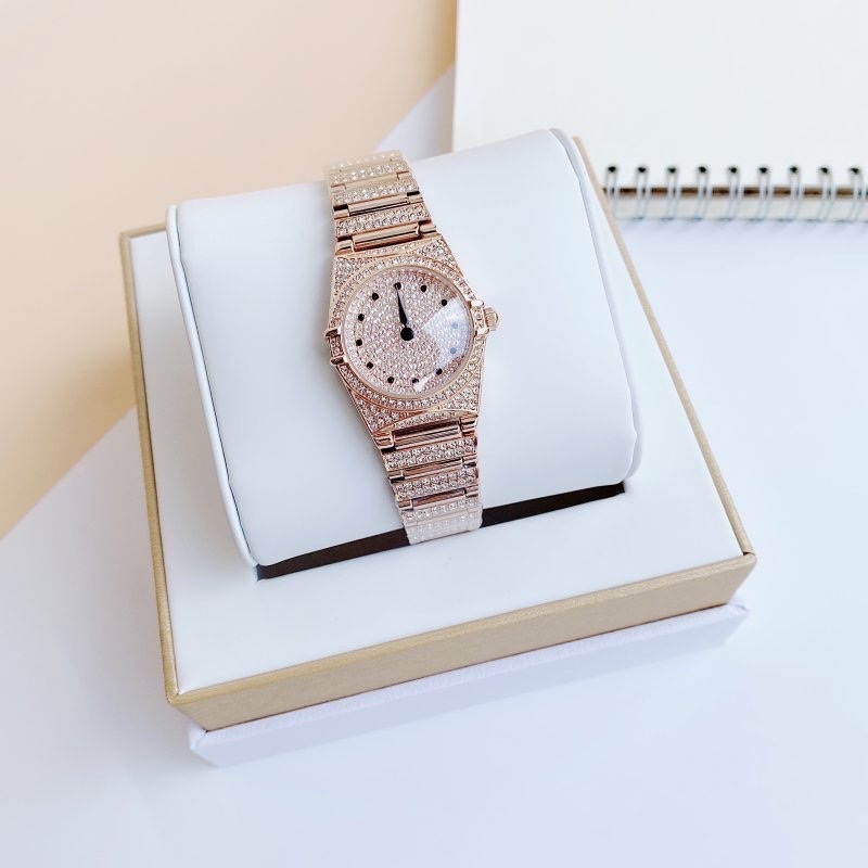 Đồng Hồ Davena Demi Rose Gold |Nữ Giới |Mặt Full Đá |Dây Kim Loại |Máy Pin (Quartz) |Size 28mm |donghogiatot.vn