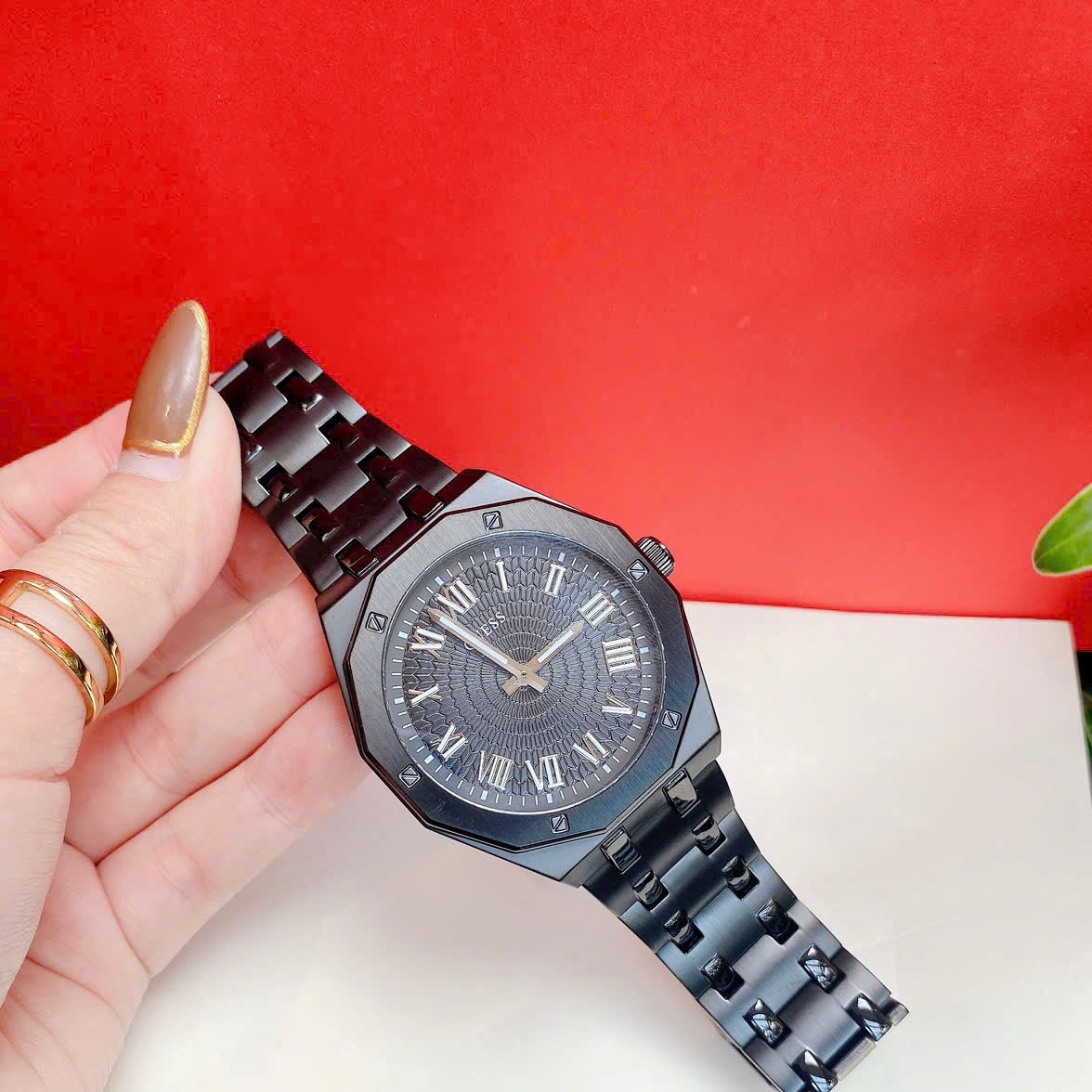 Đồng Hồ Guess Asset |Nam Giới |Mặt Số La Mã |Dây Kim Loại Full Đen |Máy Pin (Quartz) |Size 42mm |donghogiatot.vn