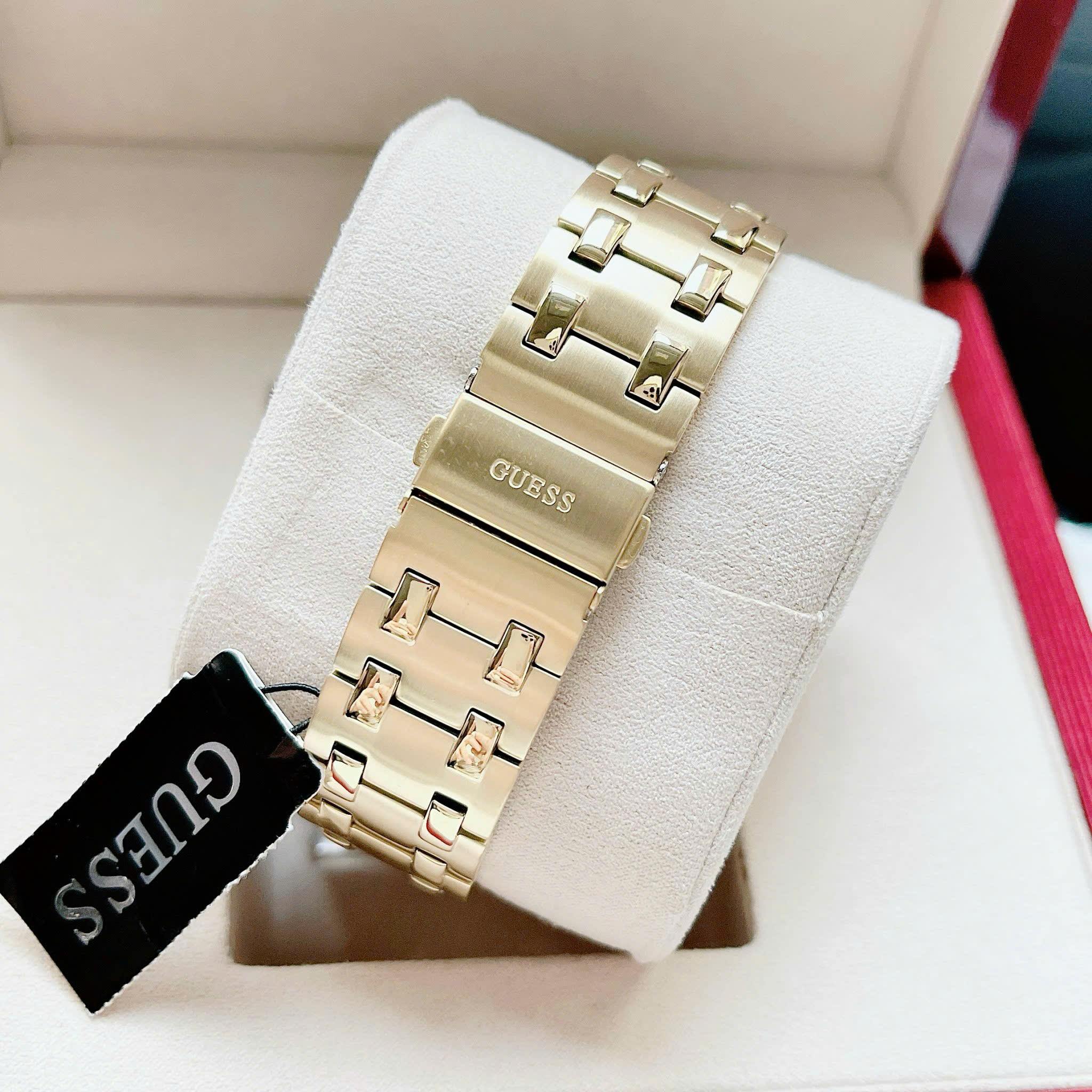 Đồng Hồ Guess Asset |Nam Giới |Mặt Xanh Lá |Dây Kim Loại Vàng Gold |Máy Pin (Quartz) |Size 42mm |donghogiatot.vn