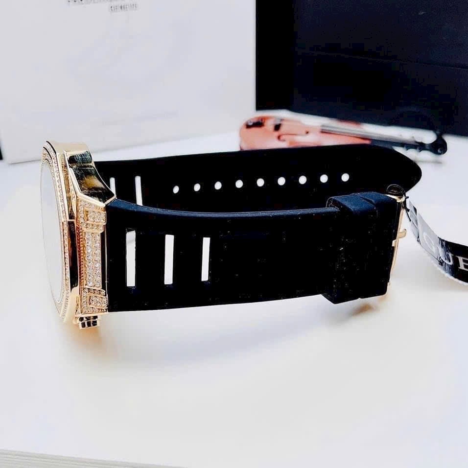 Đồng Hồ Guess Cut-thru |Nam Giới |Vàng Gold |Dây Cao Su Đen |Máy Pin (Quartz) |Size 44mm |donghogiatot.vn