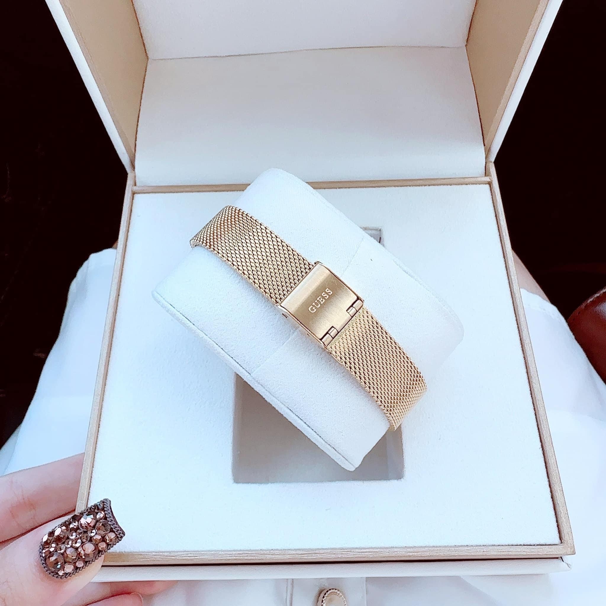 Đồng Hồ Guess Daydream |Nữ Giới |Đính Đá |Dây Lưới Rose Gold |Máy Pin (Quartz) |Size 36mm |donghogiatot.vn