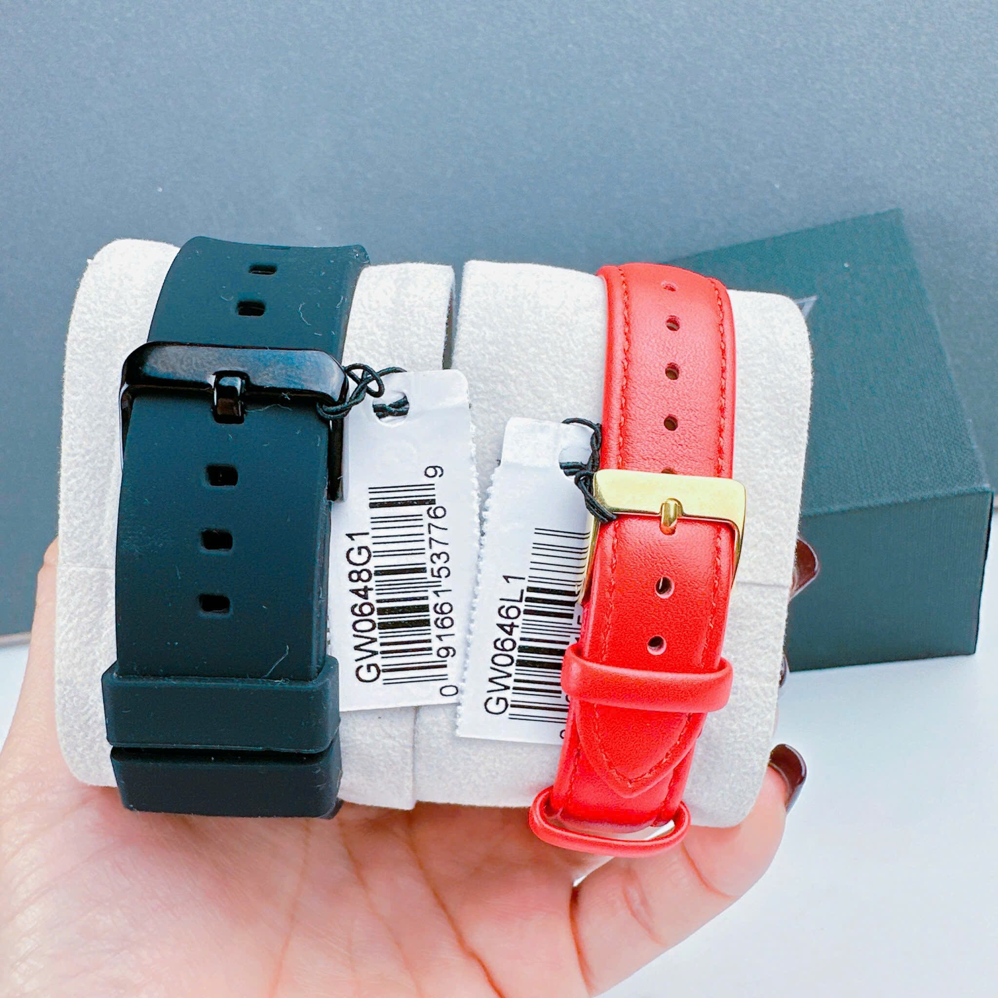 Đồng Hồ Guess Mặt Rồng |Cặp Đôi |Mặt Chữ Nhật |Dây Da |Size 43x34mm |donghogiatot.vn