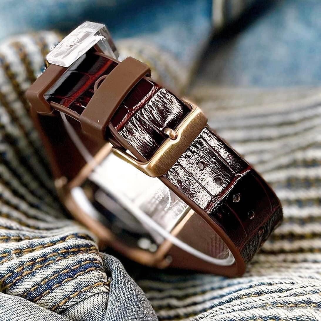 Đồng Hồ Guess Phoenix |Nam Giới |Mặt Xanh |Dây Cao Su Nâu |Máy Pin (Quartz) |Size 43x51mm |donghogiatot.vn