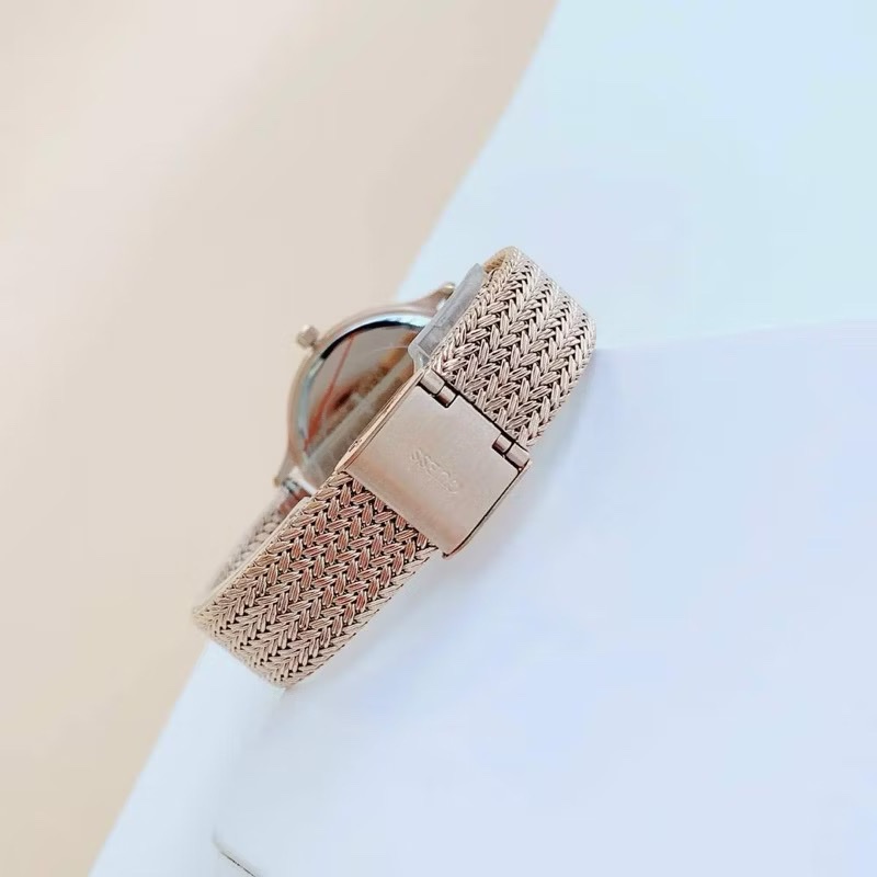 Đồng Hồ Guess Willow |Nữ Giới |Đính Đá |Dây Lưới Rose Gold |Máy Pin (Quartz) |Size 38mm |donghogiatot.vn