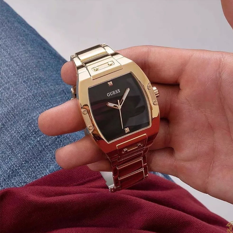 Đồng Hồ Guess Phoenix |Nam giới |Mặt Đen |Dây Kim Loại Vàng Gold |Máy Pin (Quartz) |Size 43mm |donghogiatot.vn