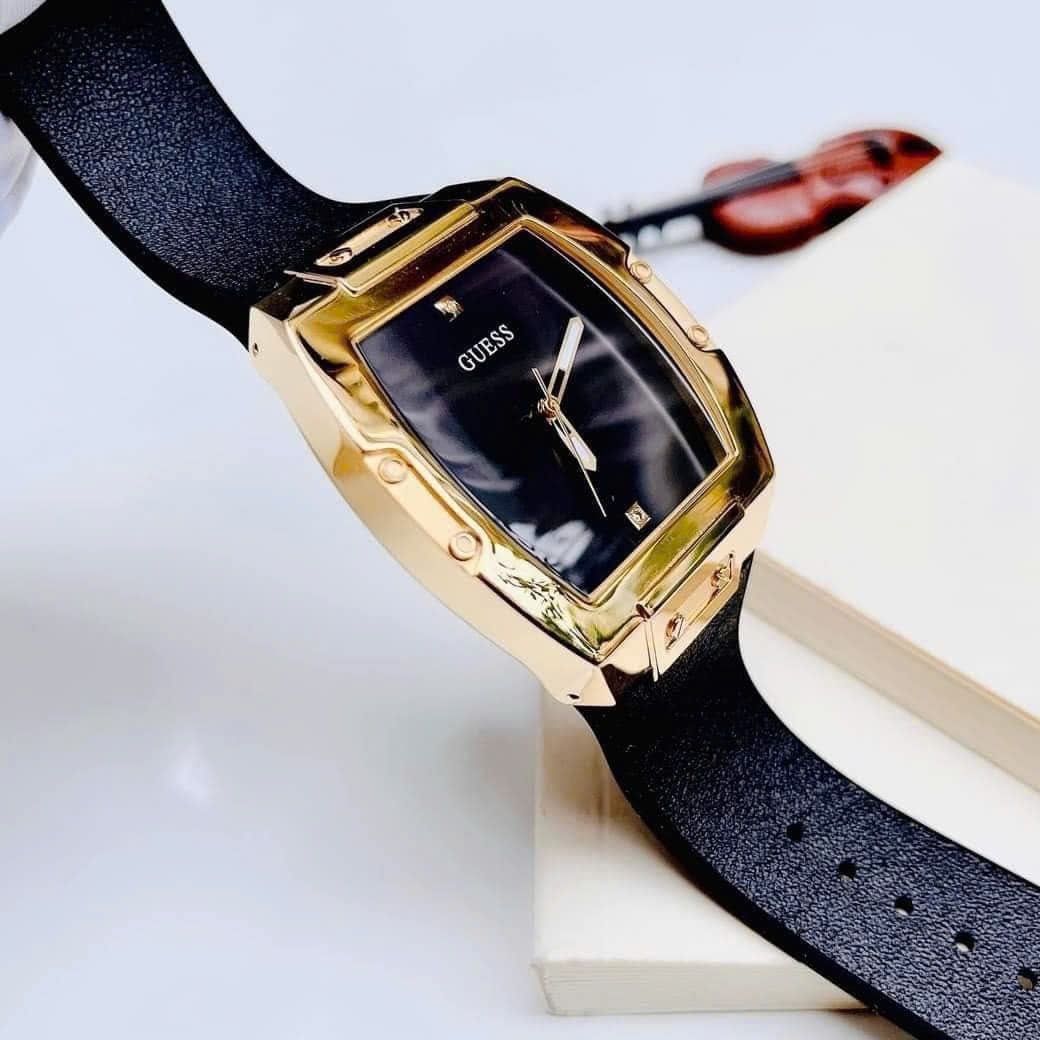 Đồng Hồ Guess Phoenix |Nam giới |Vàng Gold |DâySillicone Đen |Máy Pin (Quartz) |Size 43x51mm |donghogiatot.vn