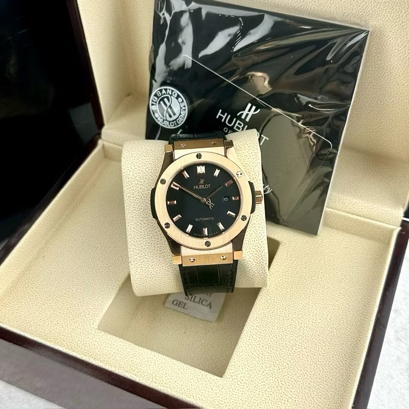 Đồng Hồ Hublot Classic Fusion |Nam Giới |Rose Gold |Dây Da Bọc Cao Su |Máy Cơ (Automatic) |Size 42mm |donghogiatot.vn