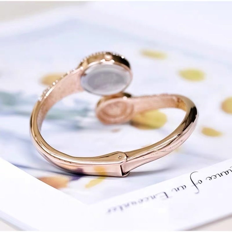 Đồng Hồ Melissa Đầu Rắn |Nữ Giới |Đính Đá Tím |Lắc Tay Rose Gold |Máy Pin (Quartz) |Size 28mm |donghogiatot.vn