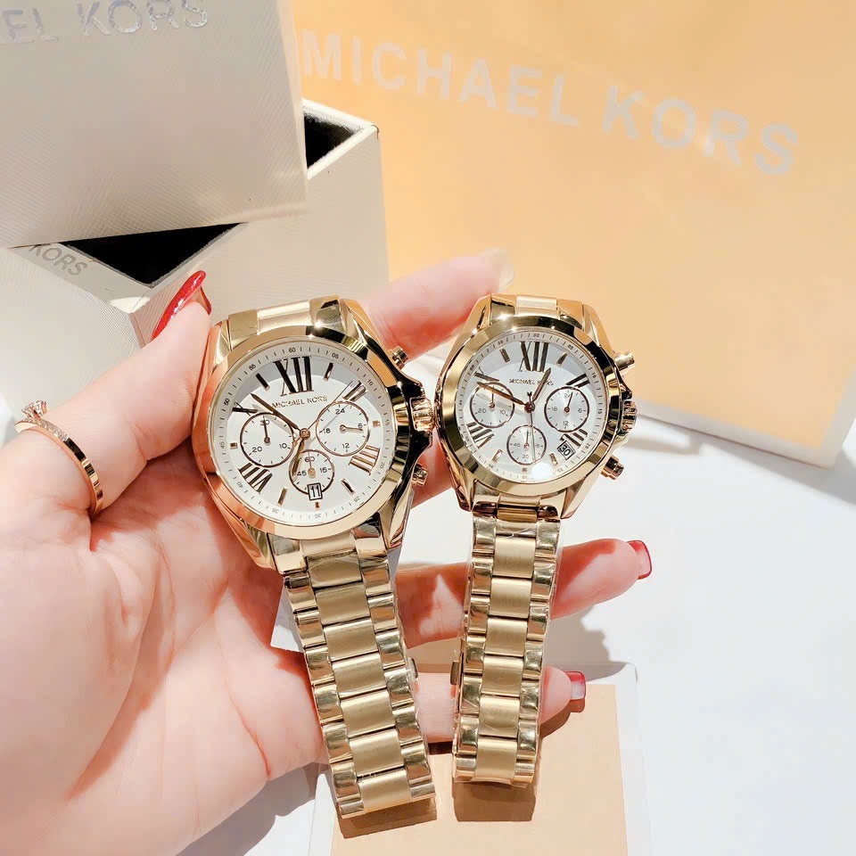 Đồng Hồ Michael Kors Bradshaw |Nữ Giới |Mặt Trắng |Dây Kim Loại Vàng Gold |Máy Pin (Quartz) |Size 36mm |donghogiatot.vn