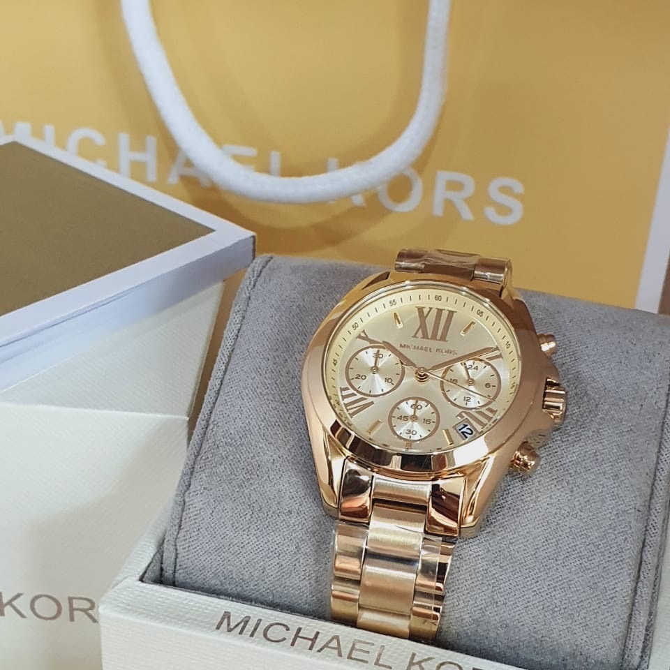 Đồng Hồ Michael Kors Bradshaw |Nữ Giới |Mặt Tròn |Dây Kim Loại Vàng Gold |Máy Pin (Quartz) |Size 36mm |donghogiatot.vn