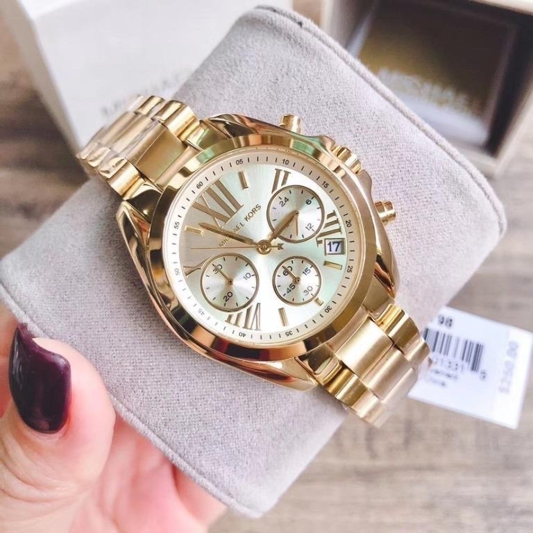 Đồng Hồ Michael Kors Bradshaw |Nữ Giới |Mặt Tròn |Dây Kim Loại Vàng Gold |Máy Pin (Quartz) |Size 36mm |donghogiatot.vn