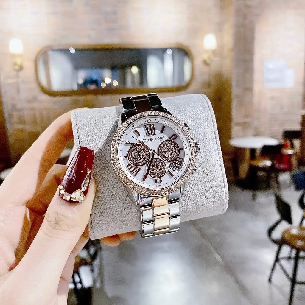 Đồng Hồ Michael Kors Bryn |Nữ Giới |Chronograph |Dây Kim Loại Demi Rose |Máy Pin (Quartz) |Size 40mm |donghogiatot.vn