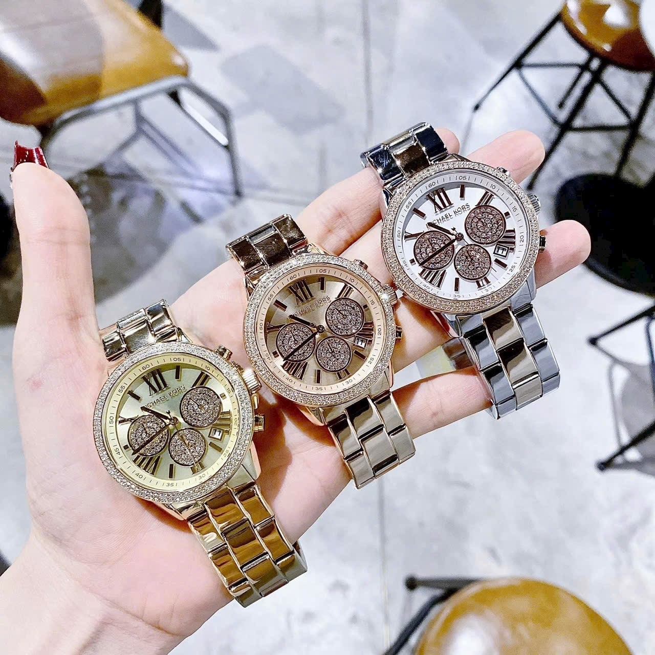 Đồng Hồ Michael Kors Bryn |Nữ Giới |Chronograph |Dây Kim Loại Demi Rose |Máy Pin (Quartz) |Size 40mm |donghogiatot.vn