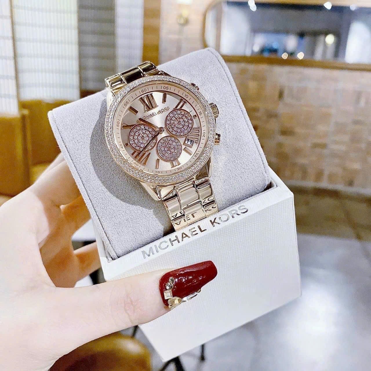 Đồng Hồ Michael Kors Bryn |Nữ Giới |Chronograph |Dây Kim Loại Rose Gold |Máy Pin (Quartz) |Size 40mm |donghogiatot.vn